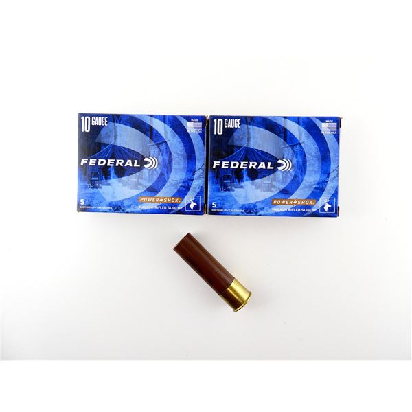 FEDERAL POWER/SHOK 10 GAUGE 3 1/2" MAG SHOT SHELL AMMO LOT