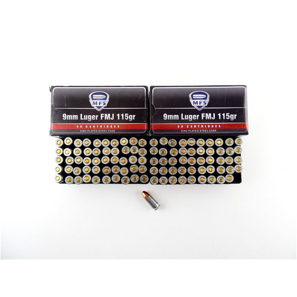 MFS 9MM LUGER AMMO LOT