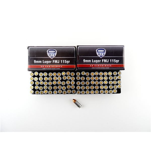 MFS 9MM LUGER AMMO LOT