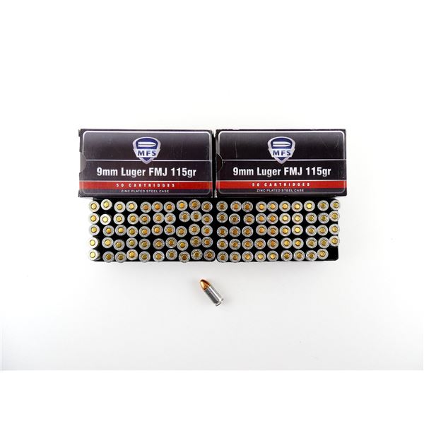 MFS 9MM LUGER AMMO LOT