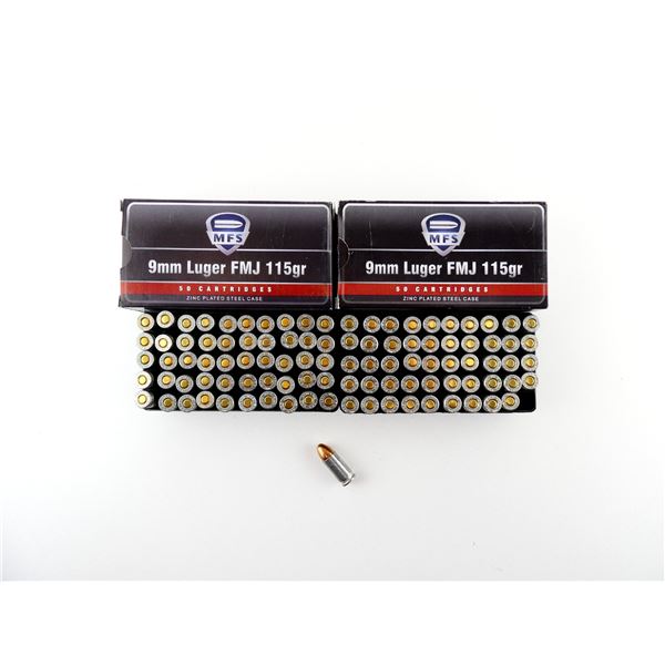 MFS 9MM LUGER AMMO LOT