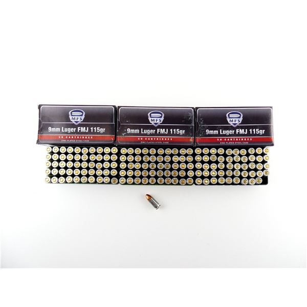 MFS 9MM LUGER AMMO LOT