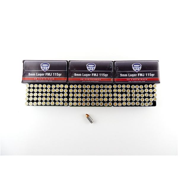 MFS 9MM LUGER AMMO LOT