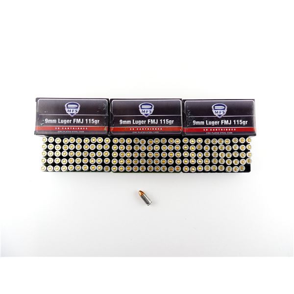 MFS 9MM LUGER AMMO LOT