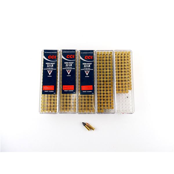 ASSORTED CCI MINI-MAG .22 LR AND .22 LR AMMO LOT