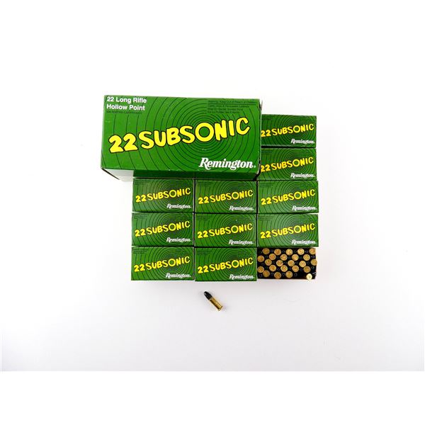 REMINGTON SUBSONIC .22 LR AMMO LOT