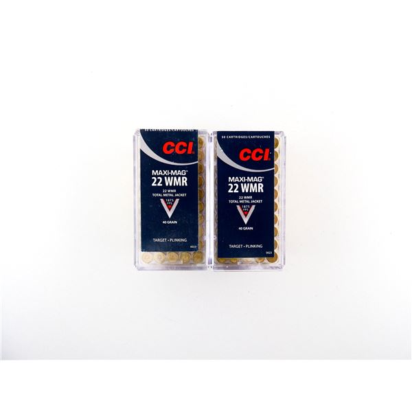 CCI MAXI-MAG .22 WMR AMMO LOT