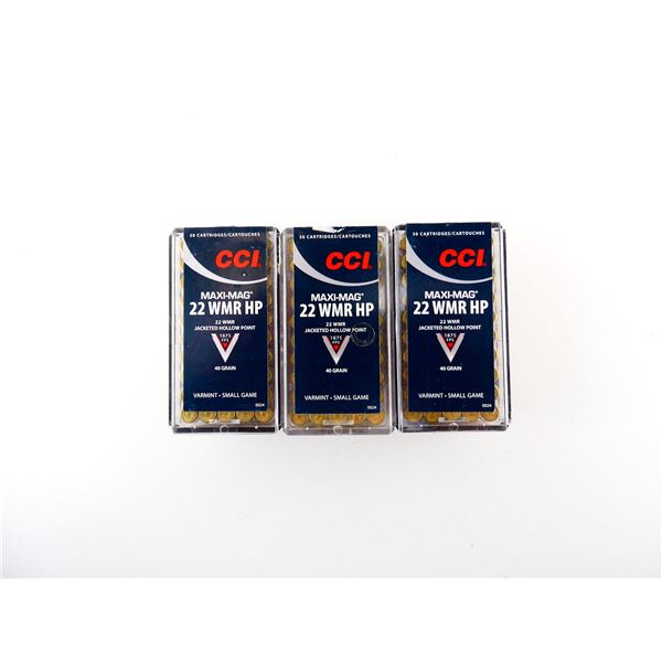 CCI MAXI-MAG .22 WMR AMMO LOT