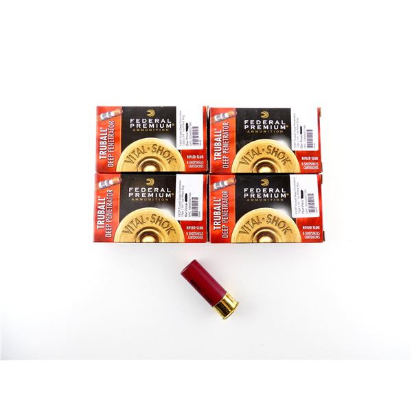 FEDERAL PREMIUM TRUBALL DEEP PENETRATOR 12 GAUGE 2 3/4' SHOT SHELL AMMO LOT