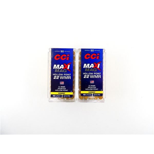 CCI MAXI MAG .22 WMR AMMO LOT