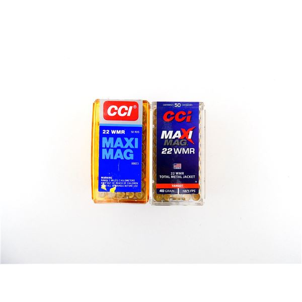 CCI MAXI MAG .22 WMR AMMO LOT