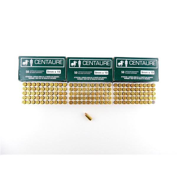 CENTAURE FACTORY RELOADED 9X19MM AMMO LOT