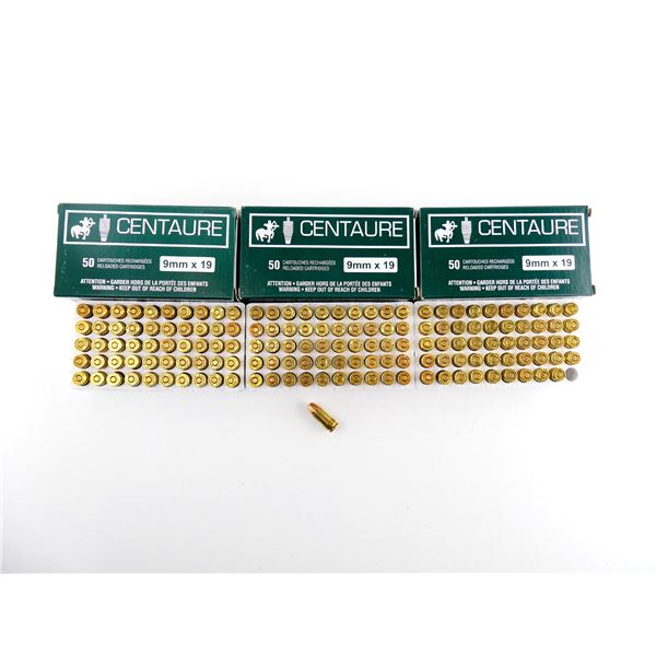 CENTAURE FACTORY RELOADED 9X19MM AMMO LOT