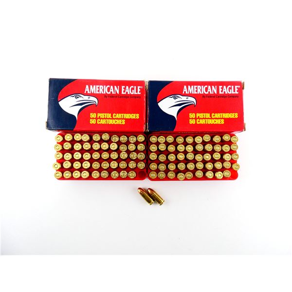 FEDERAL AMERICAN EAGLE 9MM LUGER AMMO LOT