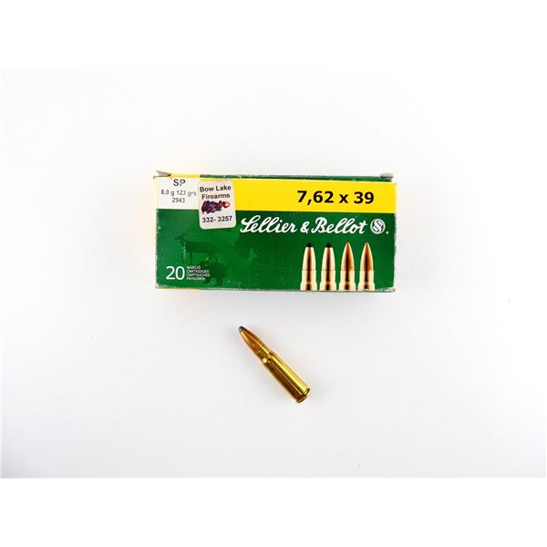 SELLIER & BELLOT 7.62X39MM AMMO LOT