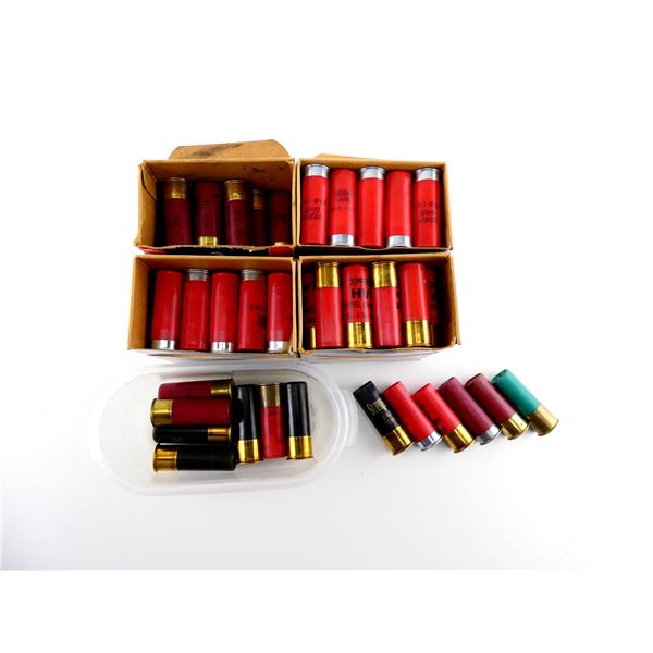 ASSORTED 12 GAUGE 2 3/4" SHOT SHELL AMMO LOT
