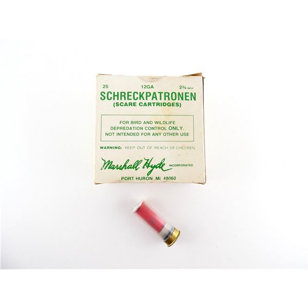 MARSHALL HYDE 12 GAUGE 2 3/4" SCARE CARTRIDGES AMMO LOT