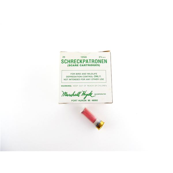 MARSHALL HYDE 12 GAUGE 2 3/4" SCARE CARTRIDGES AMMO LOT