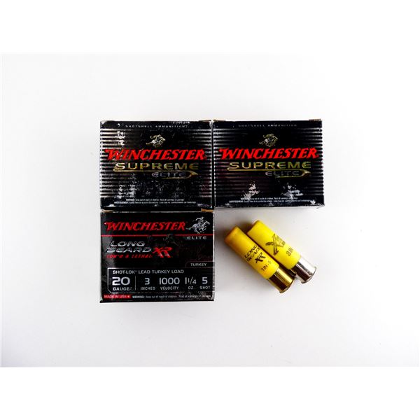WINCHESTER 20 GAUGE 3" SHOT SHELL AMMO LOT