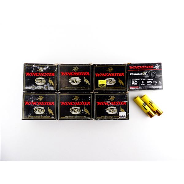 ASSORTED WINCHESTER 20 GAUGE 3" SHOT SHELL AMMO LOT