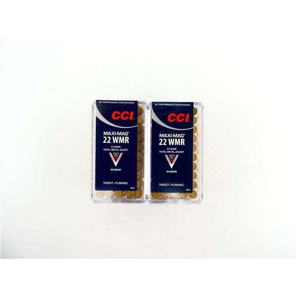 CCI MAXI-MAG .22 WMR AMMO LOT