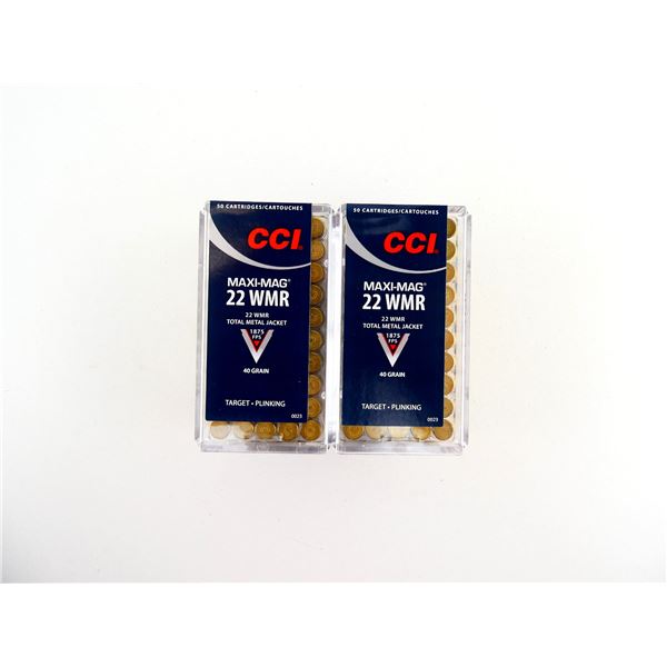 CCI MAXI-MAG .22 WMR AMMO LOT