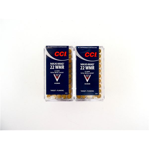CCI MAXI-MAG .22 WMR AMMO LOT