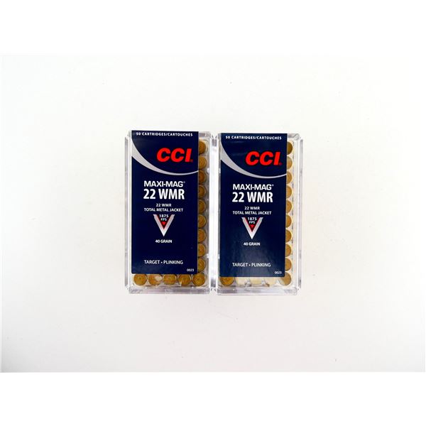 CCI MAXI-MAG .22 WMR AMMO LOT