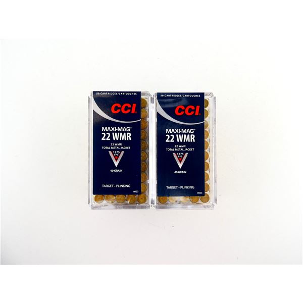 CCI MAXI-MAG .22 WMR AMMO LOT