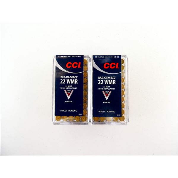 CCI MAXI-MAG .22 WMR AMMO LOT