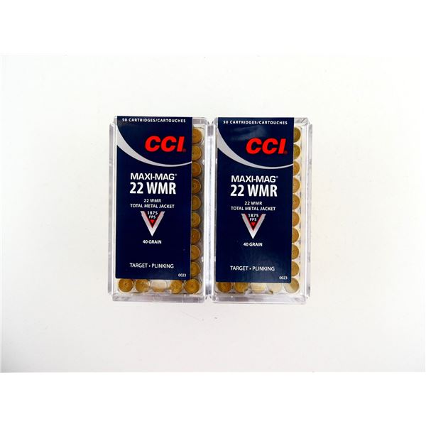 CCI MAXI-MAG .22 WMR AMMO LOT