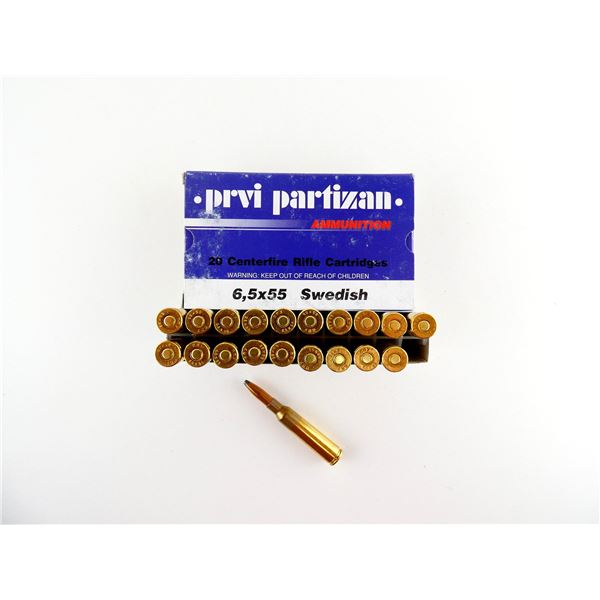 PRVI PARTIZAN 6.5X55 SWEDISH AMMO LOT