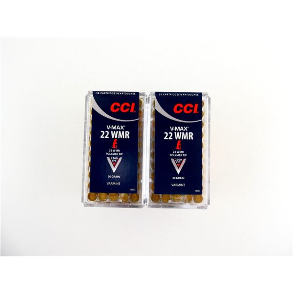CCI V-MAX .22 WMR AMMO LOT