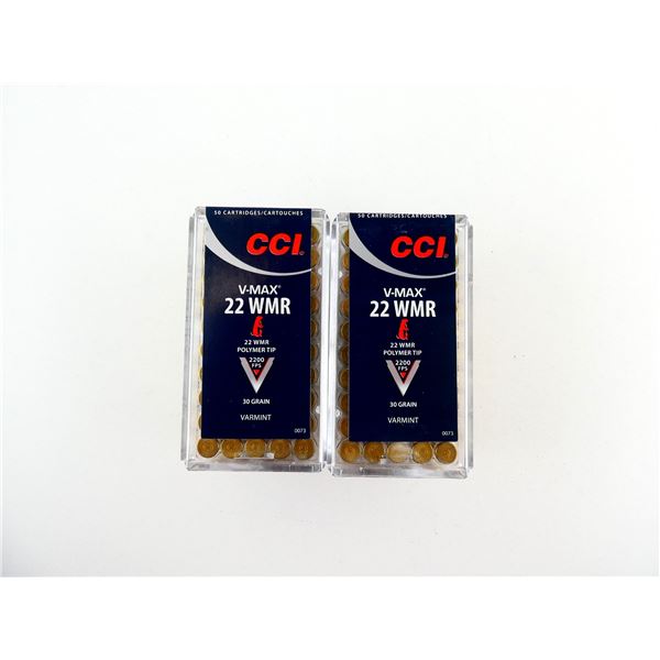 CCI V-MAX .22 WMR AMMO LOT