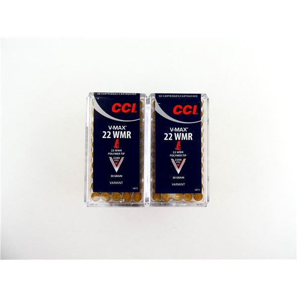 CCI V-MAX .22 WMR AMMO LOT