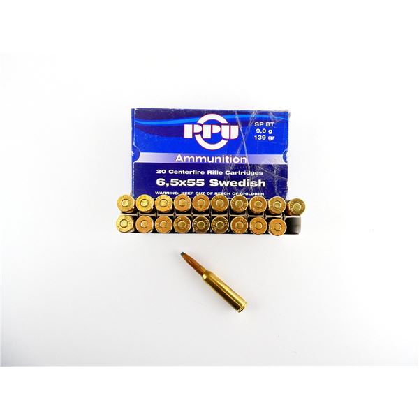 PPU 6.5X55 SWEDISH AMMO LOT