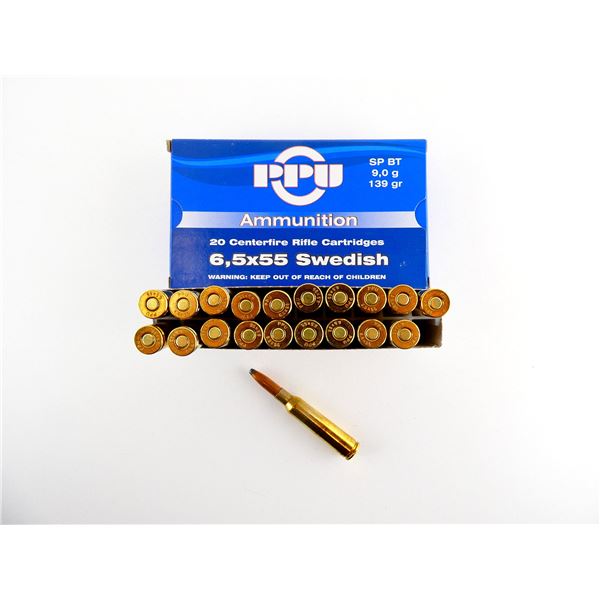 PPU 6.5X55 SWEDISH AMMO LOT