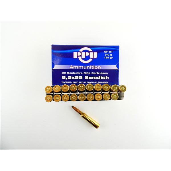 PPU 6.5X55 SWEDISH AMMO LOT