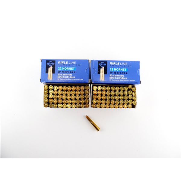 PPU .22 HORNET AMMO LOT