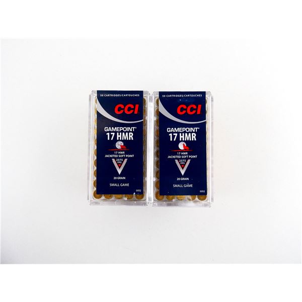 CCI GAMEPOINT .17 HMR AMMO LOT