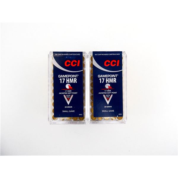 CCI GAMEPOINT .17 HMR AMMO LOT