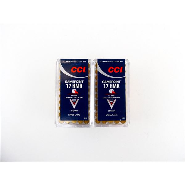 CCI GAMEPOINT .17 HMR AMMO LOT