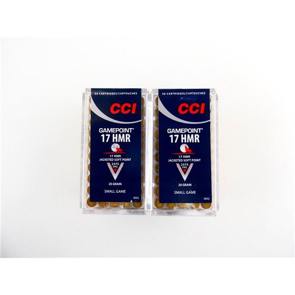 CCI GAMEPOINT .17 HMR AMMO LOT
