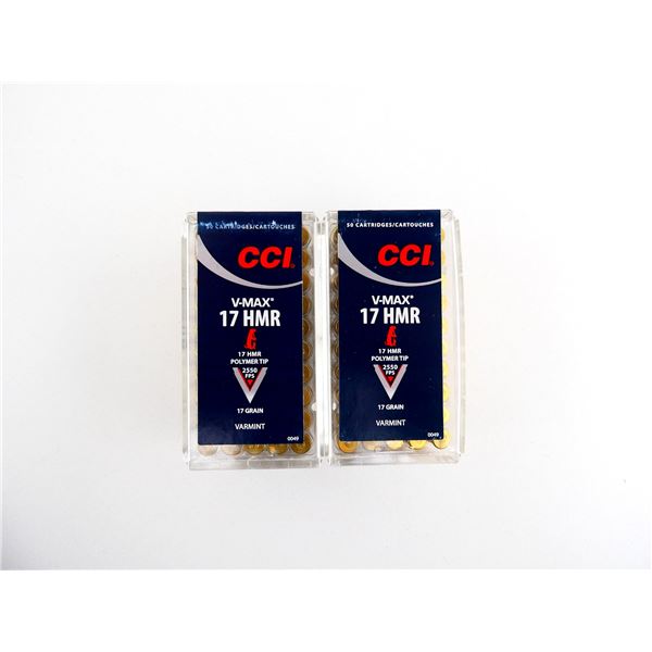 CCI V-MAX .17 HMR AMMO LOT