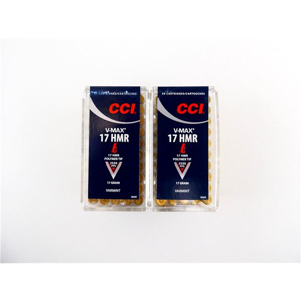 CCI V-MAX .17 HMR AMMO LOT