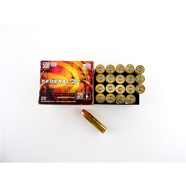 FEDERAL FUSION .500 SMITH & WESSON AMMO LOT
