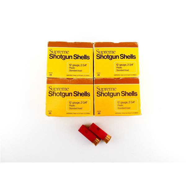 SUPREME 12 GAUGE 2 3/4" SHOT SHELL AMMO LOT
