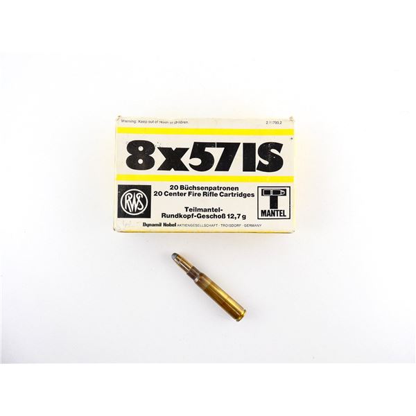 RWS 8X57 IS AMMO LOT