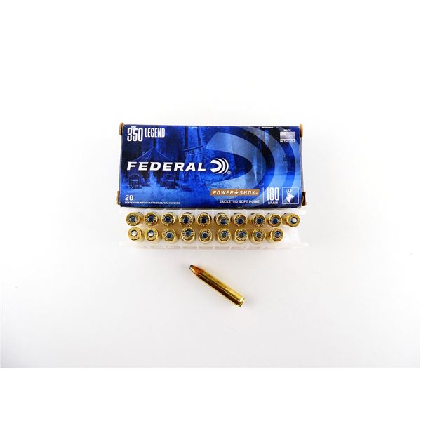 FEDERAL POWER SHOK .350 LEGEND AMMO LOT