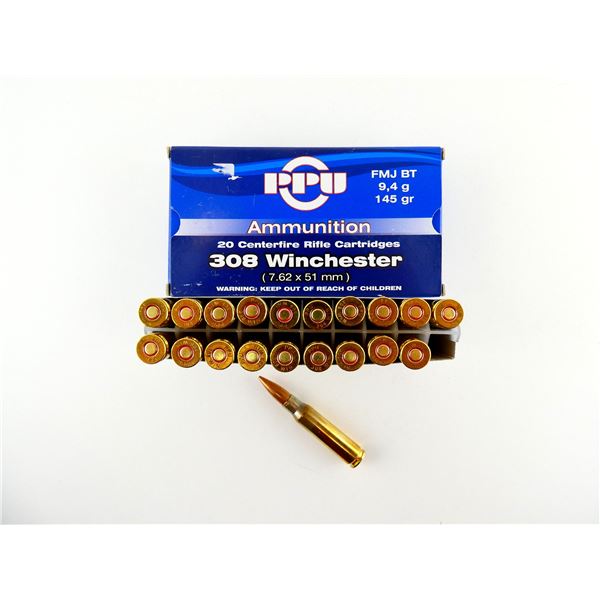 PPU .308 WIN AMMO LOT